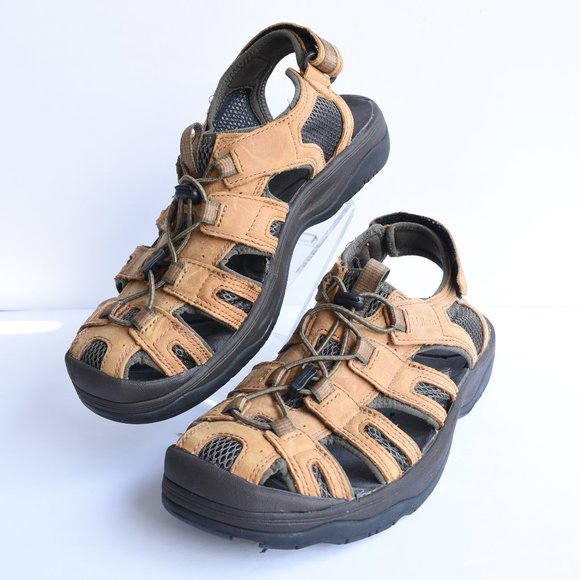 L.L. Bean Shoes Llbean Mens Leather Explorer Hiking Sandals Poshmark